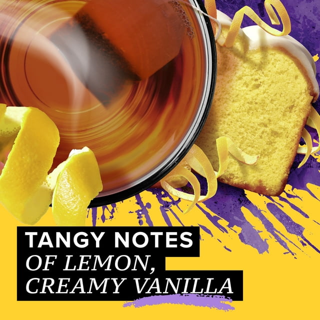 TAZO Dessert Delights Black Tea, Glazed Lemon Loaf, Caffeinated, Tea Bags 15 Count Box