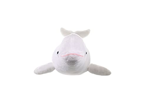 Wild Republic Beluga Whale Plush, Stuffed Animal, Plush Toy, Gifts for Kids, Cuddlekins, 21 inches , White