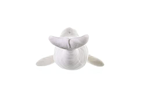 Wild Republic Beluga Whale Plush, Stuffed Animal, Plush Toy, Gifts for Kids, Cuddlekins, 21 inches , White
