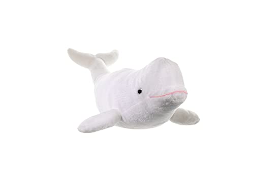 Wild Republic Beluga Whale Plush, Stuffed Animal, Plush Toy, Gifts for Kids, Cuddlekins, 21 inches , White