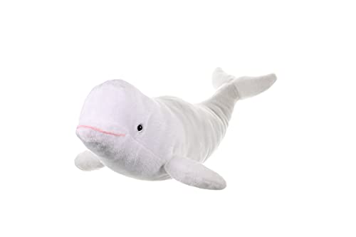 Wild Republic Beluga Whale Plush, Stuffed Animal, Plush Toy, Gifts for Kids, Cuddlekins, 21 inches , White