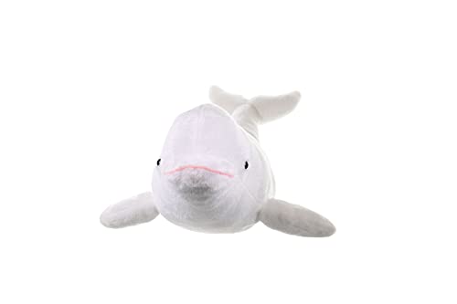 Wild Republic Beluga Whale Plush, Stuffed Animal, Plush Toy, Gifts for Kids, Cuddlekins, 21 inches , White