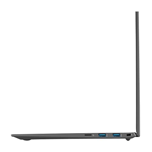 LG gram (2022) 14Z90Q Ultra Lightweight Laptop, 14' (1920 x 1200) IPS Display, Intel Evo 12th Gen i7 1260P Processor, 16GB LPDDR5, 512GB NVMe SSD, FHD Webcam, WiFi 6E, Thunderbolt 4, Windows 11, Gray