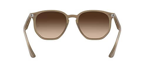Ray-Ban RB4306 Sunglasses + Vision Group Accessories Bundle (Opal Beige/Brown Gradient (616613)