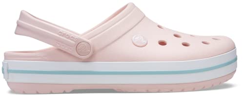 Crocs Unisex Crockband Clogs, Pink Rose, 15 US Women