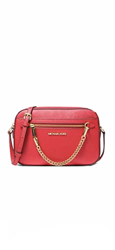 Michael Kors Jet Set Large Leather Crossbody Bag (Dk Sangria)