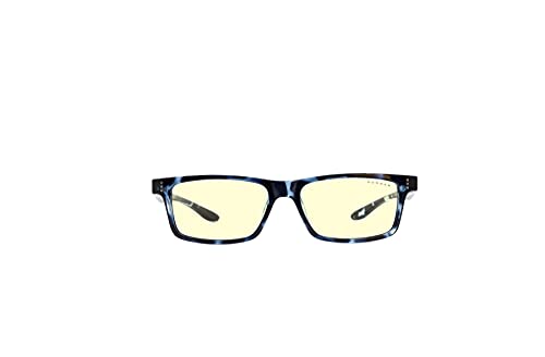 GUNNAR - Premium Gaming and Computer Glasses for Kids (age 8-12) - Blocks 65% Blue Light - Cruz, Navy Tortoise, Amber Tint