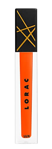 LORAC LUX Diamond Lip Gloss | Genuine Diamond Dust | Non-Sticky | Heatwave Orange