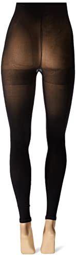 Leg Avenue womens Shredded Back Opaque Footless Tights Hosiery, Black Shredded Back, One Size US