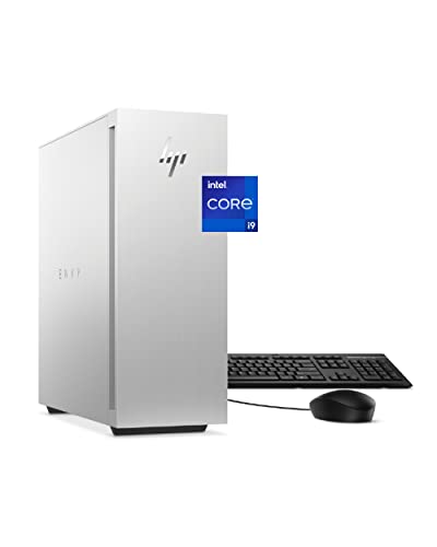 HP Envy Desktop Bundle PC, NVIDIA GeForce RTX 3070 Graphics,12th Generation Intel Core i9 Processor, 16 GB SDRAM, 1 TB SSD, Windows 11 Home OS, Wi-Fi and Bluetooth (TE02-0042, 2022)