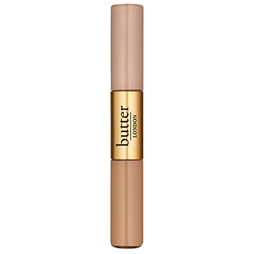 butter LONDON LumiMatte 2-in-1 Concealer and Brightening Duo, Under-Eye Brightener, Light to Medium Coverage, Lightweight Formula, Cruelty-Free, Oil Free- Tan, 1 Count (Pack of 1)