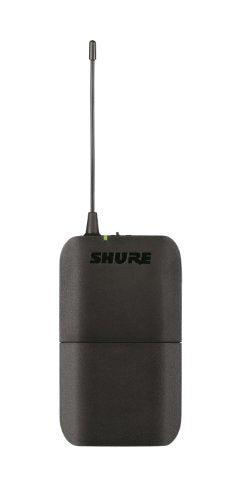 Shure BLX1 Wireless Bodypack Transmitter with On/Off Switch, Adjustable Gain Control and TQG Connector, for use with BLX Wireless Systems (Receiver Sold Separately) - H10 Band