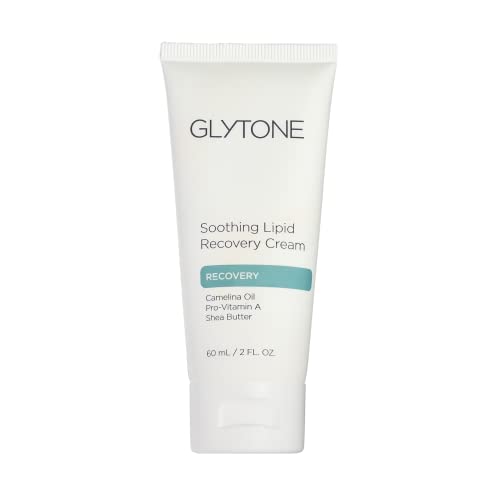 Glytone Soothing Lipid Recovery Cream - Vitamins A and E, Camelina Oil, Glycerin, Shea Butter - Sensitive, Compromised and Post-Procedure Skin - 2 fl. oz