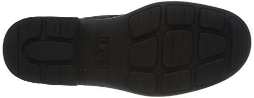 UGG Women's Harrison LACE Fashion Boot, Black Leather, 8