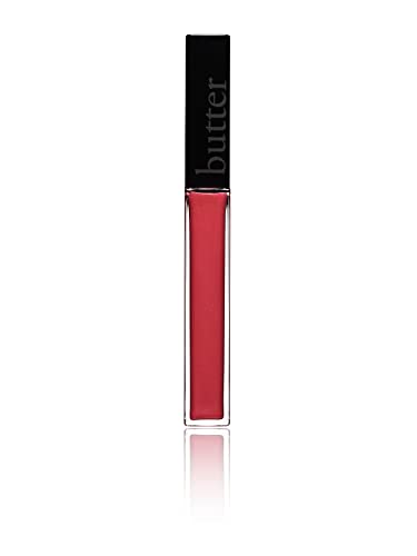 butter LONDON Plush Rush Plumping Lip Gloss, Ultra-Shine and Hydrating, Improves Lip Texture, Cruelty Free, Flirt