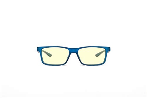 GUNNAR - Premium Gaming and Computer Glasses for Kids (age 12+) - Blocks 65% Blue Light - Cruz, Navy, Amber Tint