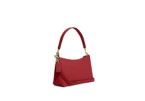 COACH Clara Shoulder Bag In Signature Canvas and Crossgrain Leather (IM/1941 Red)