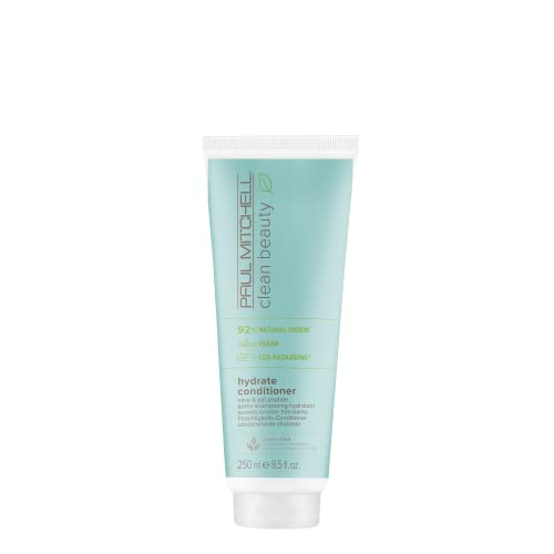 Paul Mitchell Clean Beauty Hydrate Conditioner, Intensely Nourishing Conditioner, Improves Manageability, For Dry Hair, 8.5 fl. oz.