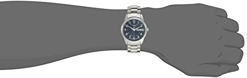 Timex Men's South Street Sport 36mm Watch – Silver-Tone Case Blue Dial with Silver-Tone Stainless Steel Expansion Band