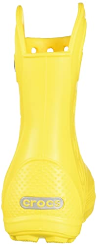 Crocs unisex child Rain Boot, Yellow, 12 Little Kid US