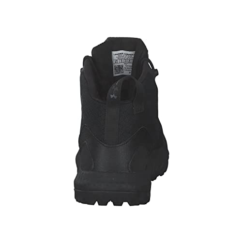 Under Armour Women's Micro G Valsetz Mid Military and Tactical Boot, Black (001)/Black, 8.5