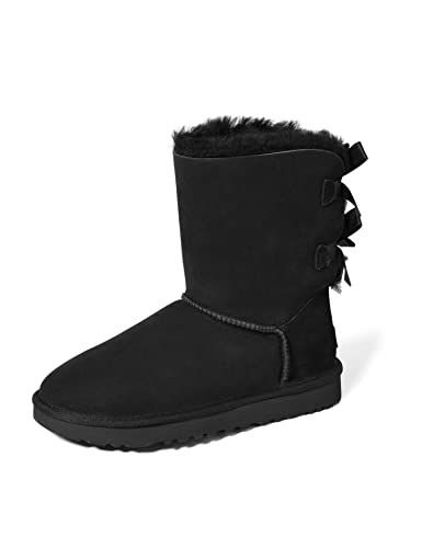 UGG Women's Bailey Bow II Boot, Black, 5