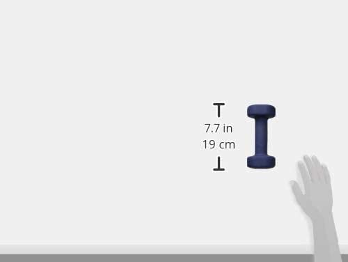 Yes4All Non-Slip, Hexagon Neoprene Dumbbells – 12lbs Neoprene Dumbbell Set for Muscle Toning, Strength Building, Weight Loss (Vivid Dark Blue - Pair)