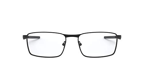 Oakley Men's Ox3227 Fuller Rectangular Prescription Eyeglass Frames, Satin Black/Demo Lens, 53 mm
