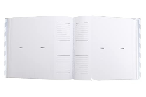 Pearhead Baby Photo Album for Baby Girl or Baby Boy, Gender Neutral Baby Memory Book, Baby Shower, Gray Chevron