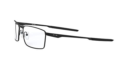 Oakley Men's Ox3227 Fuller Rectangular Prescription Eyeglass Frames, Satin Black/Demo Lens, 53 mm