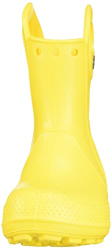 Crocs unisex child Rain Boot, Yellow, 12 Little Kid US