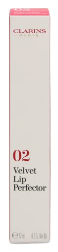 Clarins Velvet Lip Perfector | Velvety-Matte Finish Liquid Lipstick | Shea Butter Leaves Lips Feeling Hydrated| Highly Pigmented | Contains Natural Plant Extracts With Skincare Benefits | 0.3 Oz