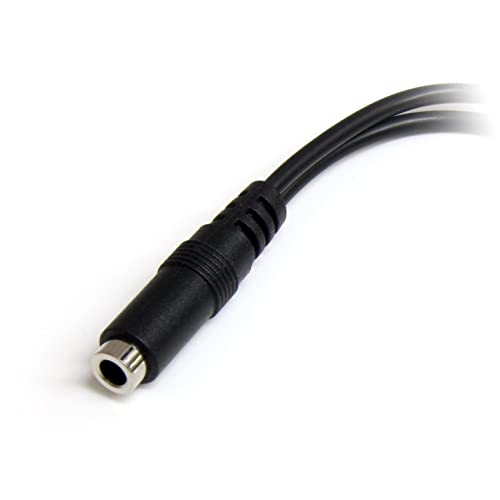 StarTech.com 3.5mm 4 Position to 2x 3 Position 3.5mm Headset Splitter Adapter - F/M - 3.5mm headset Adapter Cable (MUYHSFMM)