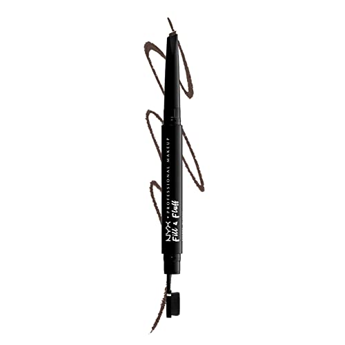 NYX PROFESSIONAL MAKEUP Fill and Fluff Eyebrow Pomade Pencil, Brunette