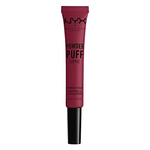 NYX PROFESSIONAL MAKEUP Powder Puff Lippie Lip Cream, Liquid Lipstick - Prank Call (Burgundy)