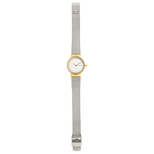 Skagen Women's Freja Stainless Steel Analog-Quartz Watch with Stainless-Steel Strap, Silver, 14 (Model: SKW2666)