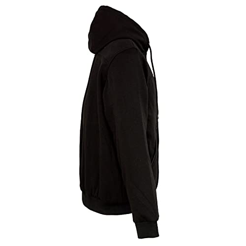 Nexgen Heat MPM1713 Men's Black 'Heated' Hoodie with Front and Back Heated Elements - Medium