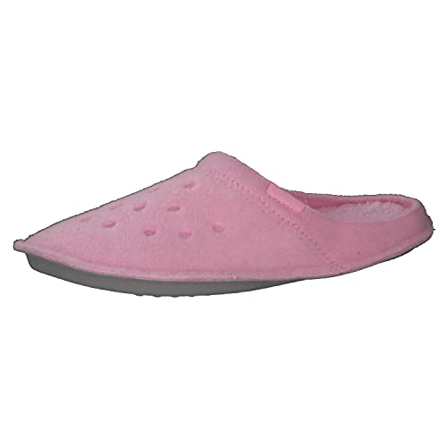 Crocs Unisex Men's and Women's Classic Fuzzy Slipper, Ballerina Pink/Ballerina Pink, 5 US