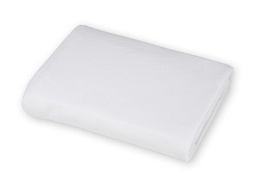 American Baby Company 100% Cotton Jersey Knit Fitted Crib Sheet for Standard Crib and Toddler Mattresses, White, for Boys and Girls, 52x28x9 Inch (Pack of 1)