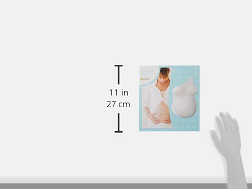 Pearhead Belly Casting Kit, Gender-Neutral Pregnancy Keepsake for Expecting Mothers, Baby Nursery Décor, Mother’s Day Keepsake, Pregnant Belly Imprint DIY Kit, White