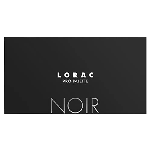LORAC PRO Matte and Shimmer Eyeshadow Palette, Noir | Glitter | Mirror Compact | Cruelty Free, Gluten Free, Vegan