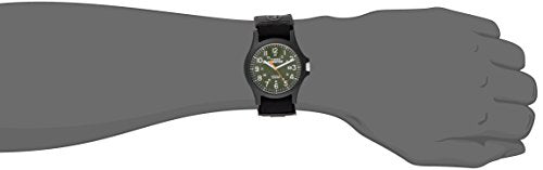 Timex Men's TW4B00100 Expedition Acadia Green/Black Fast Wrap Velcro Strap Watch