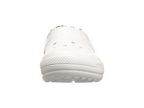 Crocs Classic Lined Clog White/Grey Men's 15, Women's 17 Medium