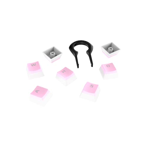 HyperX Pudding Keycaps - Double Shot PBT Keycap Set with Translucent Layer, for Mechanical Keyboards, Full 104 Key Set, OEM Profile, English (US) Layout - Pink