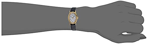 Timex Women's T21912 Cavatina Black Leather Strap Watch