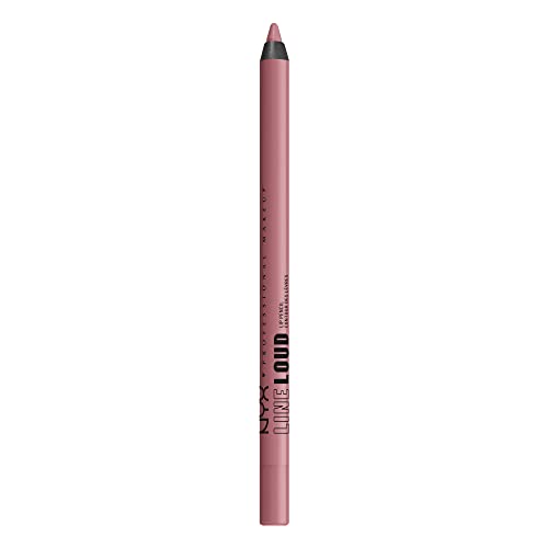 NYX PROFESSIONAL MAKEUP Line Loud Lip Liner, Longwear and Pigmented Lip Pencil with Jojoba Oil and Vitamin E - Fierce Flirt (Light Mauve Pink)