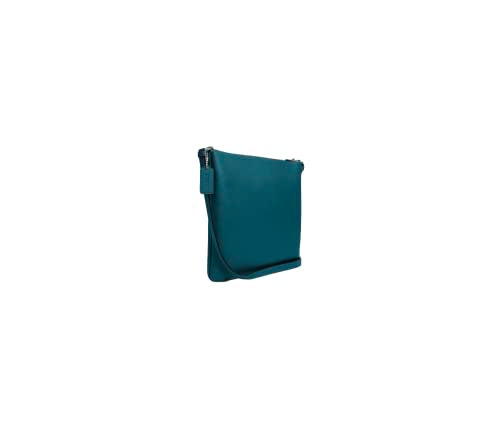 COACH Rowan File Bag Crossbody (SV/Deep Turquoise)