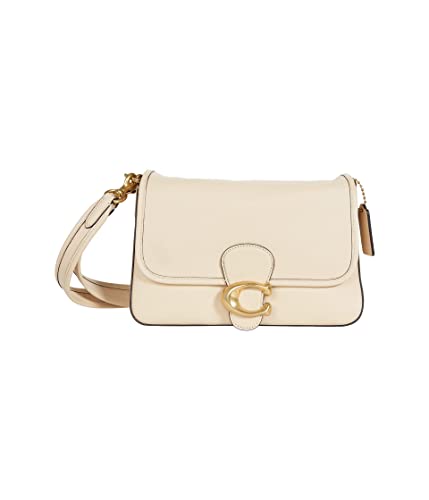 COACH Soft Calf Leather Tabby Shoulder Bag Ivory One Size