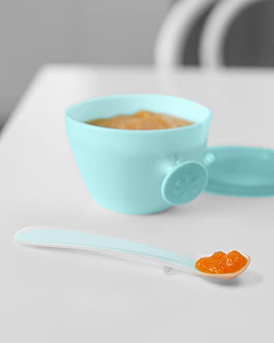 Skip Hop Baby Feeding Mealtime Gift Set, Grey/Teal