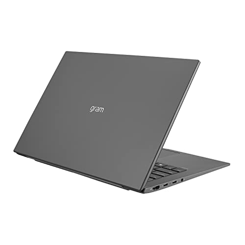 LG gram (2022) 14Z90Q Ultra Lightweight Laptop, 14' (1920 x 1200) IPS Display, Intel Evo 12th Gen i7 1260P Processor, 16GB LPDDR5, 512GB NVMe SSD, FHD Webcam, WiFi 6E, Thunderbolt 4, Windows 11, Gray